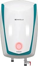 Havells Instanio 10L Storage Water Heater(Geyser)|Faster Heating|Safer to use|Saves electricity|Engineered for Hard Water|Color Changing LED Indicator|Anti Rust Tank|Mcoloy Heating Element (2000W)