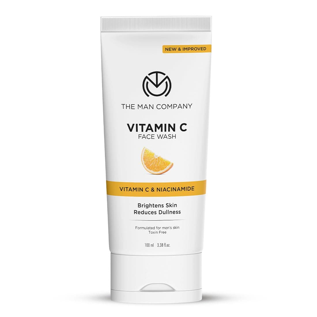 The Man Company Vitamin C Face Wash For Man | Brightening & Glowing Skin I Oil Control | Vitamin C & Niacinamide | Hydrates | Gentle Deep Cleanse | Suitable For Oily, Dry & Sensitive Skin 100ml