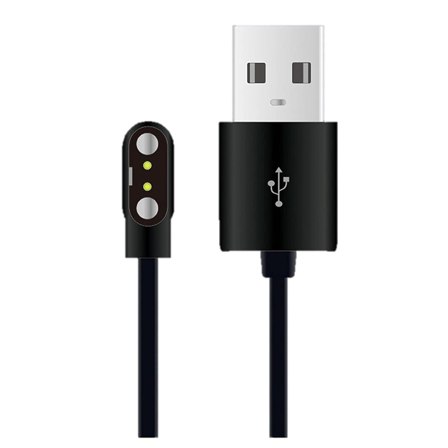 REDTECH Fastrack Revoltt FS1 Smartwatch charging for 2 Pin (Revoltt FS1+ / Revoltt FS1 Pro/ FS1 Pro/Limitless FS1+ Smartwatch) 0.2 m Magnetic Charging Cable, Black