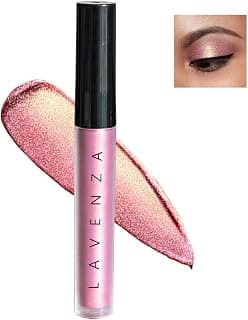 Lavenza Liquid Eyeshadow – One Swipe Dual Shade Pink & Metallic Gold | Duochrome Shimmer, Long-Lasting, Smudge-Proof | Silicone & Talc Free | Sensitive Skin Safe | 3.5 ml