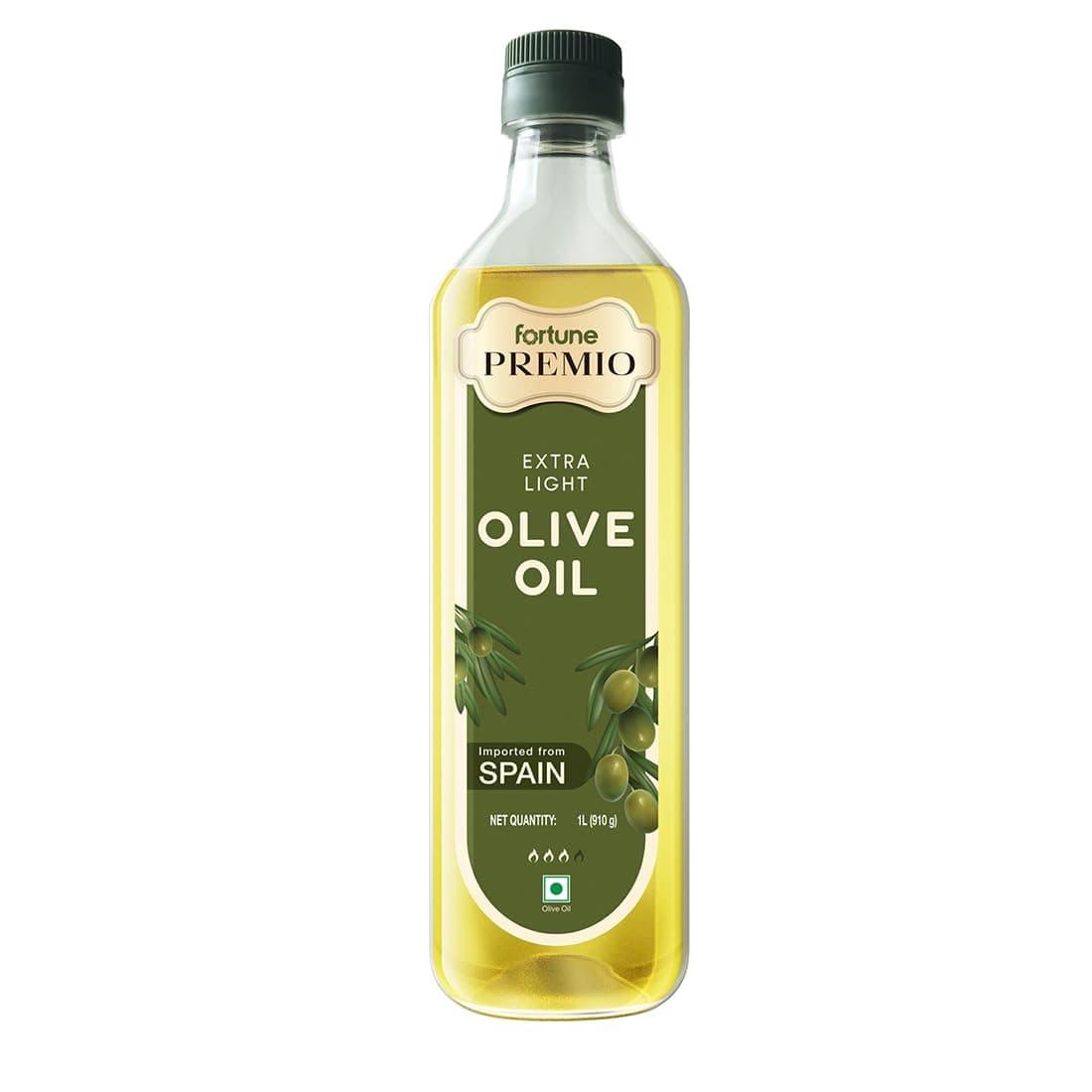 Fortune Premio Extra Light Olive Oil 1L | Light Taste Olive Oil | High Smoke Point | Ideal for Deep Frying & Indian Cooking