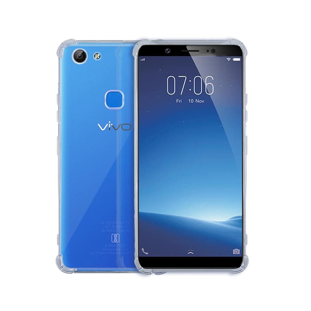 7SEVEN® Back Cover for VIVO V7 Transparent Mobile Back Case Shock Proof Design Camera Edges Protection Crystal Clear Phone Case Silicon Soft TPU and Flexible Bumper Phone Cover