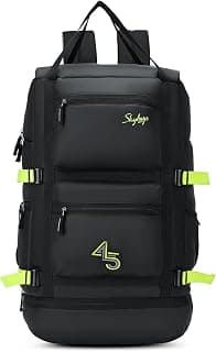 Skybags Ridge V2 45L Weekender Backpack | Premium Polyester | 17-Inch Laptop & Shoe Compartment | Front Access Pockets with Raincover | Travel, Casual & Outdoor Backpack for Men & Women