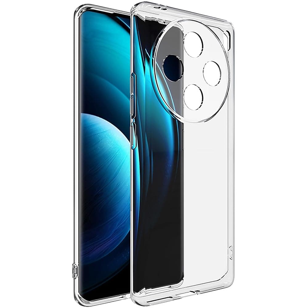 Amazon Brand- Solimo Mobile Cover for Vivo X100 5G (Soft & Shockproof Back Case with inbuilt Cushioned Edges), Transparent
