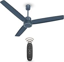 Havells FAB BLDC Ceiling Fan 1200 mm, 380 RPM, Savings upto 65%, Reverse Rotation, 4 Modes (Boost, Sleep, Breeze, Mop), Low Wattage 30 W, Low Noise, Air Flow:235 CMM, 3 Year Warranty, Denim Blue