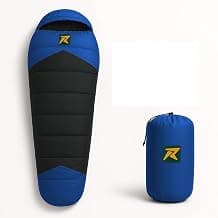 ROCKSPORT Camplite +10°C to +20°C Mummy Shape Sleeping Bag for Camping, Hiking, Indoor & Outdoor, Warm Sleep Bag l Free Adventure Pass
