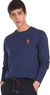 U.S. POLO ASSN. Men's I693 Pure Cotton Long Sleeve Lounge T-Shirt
