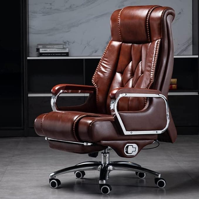 Lakdi The Furniture Co. Premium Director Chair for Office | Ergonomic Design, High Back, Adjustable Height | PU Leather | Executive CEO Chair with Wheels