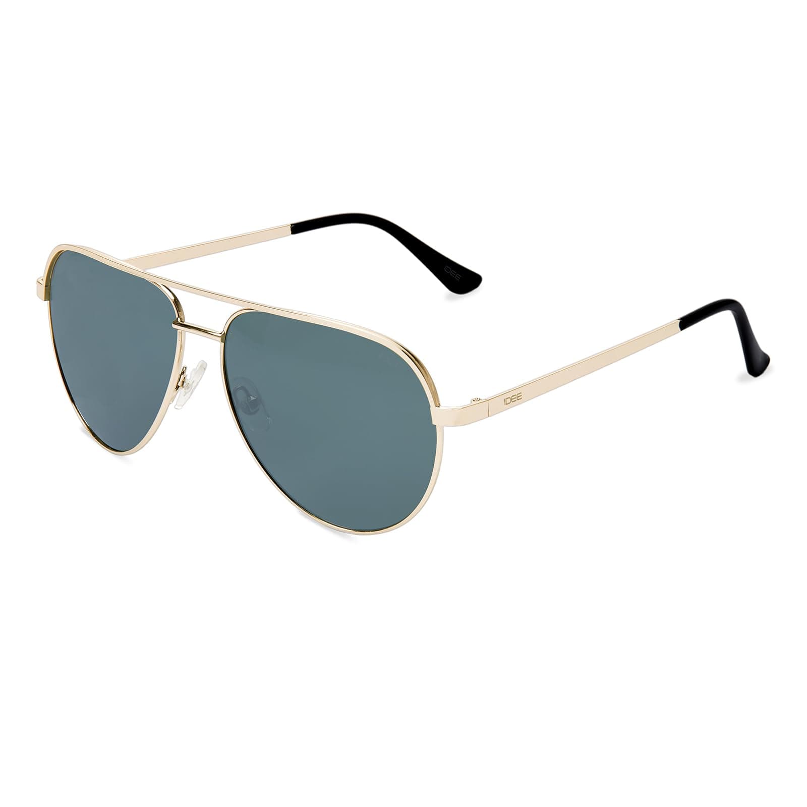 IDEE | 100% UV protected | Unisex | Full Rim | Pilot | Frame Alloy Metal | Lens: Gradient Polycarbonate - IDSO205