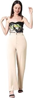 KOTTY Women's Lightweight Loose Fit Casual Wear Pants