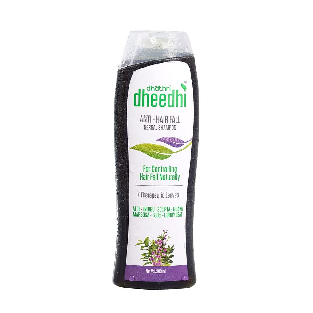 Dhathri Dheedhi Anti Hairfall Shampoo – 200 ml | Herbal Ayurvedic Shampoo for Hair Fall Control & Regrowth | Sulfate-Free, Suitable for Men & Women