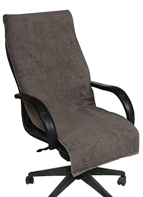 LRSDAA Office Chair Seat Cover, Cotton, 550 GSM, Gray