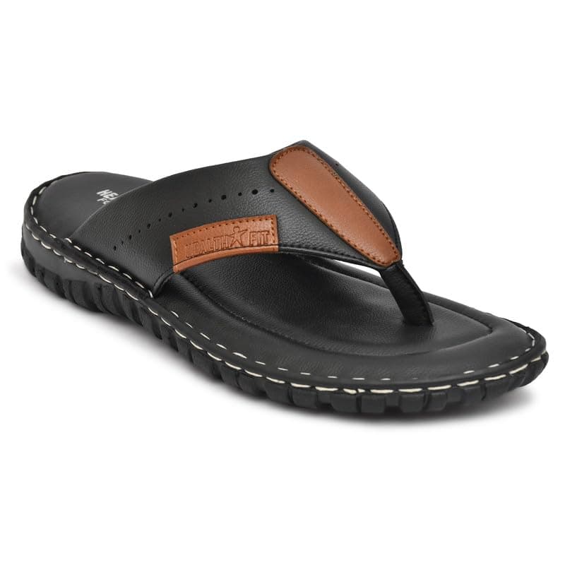 HEALTH FIT Super Soft Ortho Care Bounce Back Anti-Skid Water Resistant Slippers/Doctor Chappal & Footwear-Men 118
