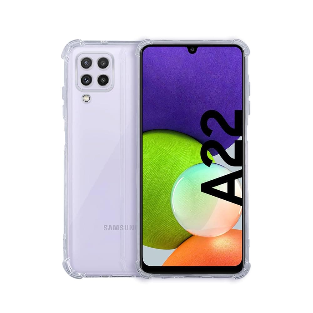 7SEVEN® Back Cover for Samsung Galaxy A22 4G Transparent Mobile Back Case Shock Proof Design Camera Edges Protection Crystal Clear Phone Case Silicon Soft TPU and Flexible Bumper Phone Cover