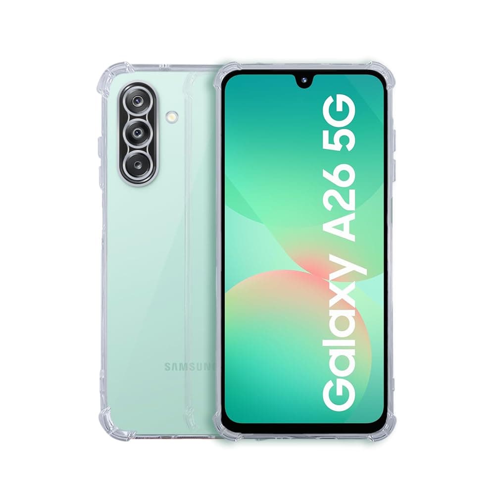 7SEVEN® Back Cover for Samsung Galaxy A26 5G Transparent Mobile Back Case Shock Proof Design Camera Edges Protection Crystal Clear Phone Case Silicon Soft TPU and Flexible Bumper Phone Cover