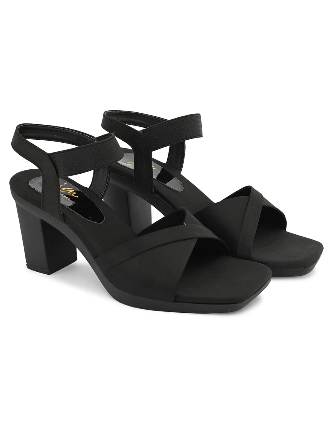 JM LOOKS Fashion Fancy Solid Backstrap Comfortable Sole Stylish Casual Heel Sandal,for Womens & Girls