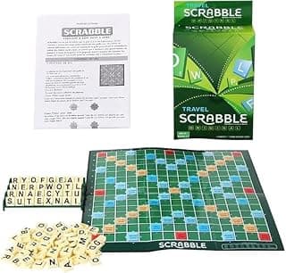 Scrabble Board Game, Fun Family Game for 2-4 Players, Educational Word Craft Puzzle, Vocabulary Builder for All Ages, Classic Crossword Game with Letter Tiles