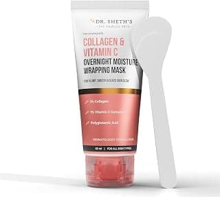 Dr. Sheth’s Collagen & Vitamin C Overnight Moisture Wrapping Mask | For Plump, Smooth & Glass-Skin Glow | Improves Skin Texture & Deeply Hydrates | 50ml