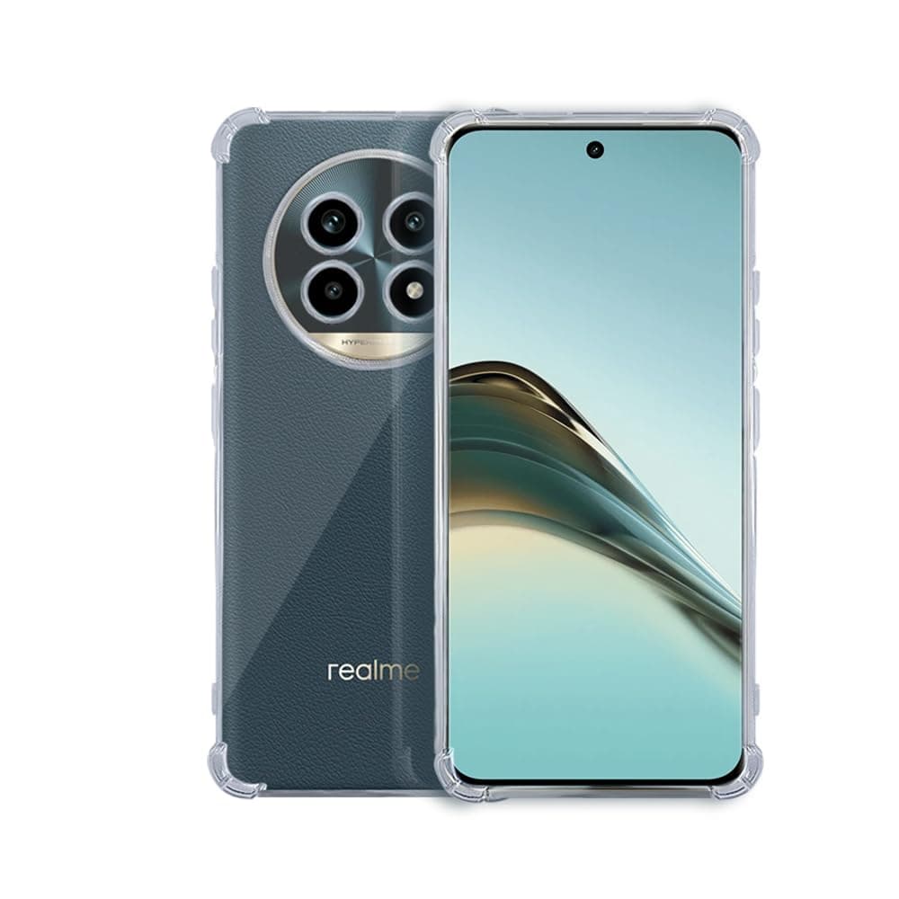 7SEVEN® Back Cover for Realme 13 Pro Plus 5G Transparent Mobile Back Case Shock Proof Design Camera Edges Protection Crystal Clear Phone Case Silicon Soft TPU and Flexible Bumper Phone Cover