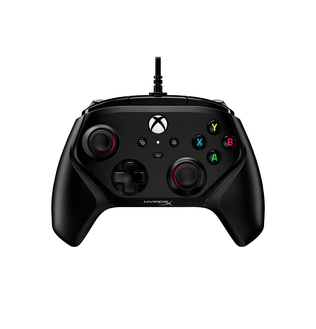 HyperX Clutch Gladiate RGB Gaming Controller for Xbox Series X|S Licensed by Xbox, fully compatible with Xbox One and Xbox Series X|S consoles, as well as PC, Full RGB Wired Clear| 290gm (6L366AA)