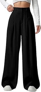 GRECIILOOKS Trousers for Woman | Womens High Rise High Waist Flared Korean Style | Formal Pant for Women Office Wear| Track Pants for Womans Elegant for College & Events (Available in Plus Size)