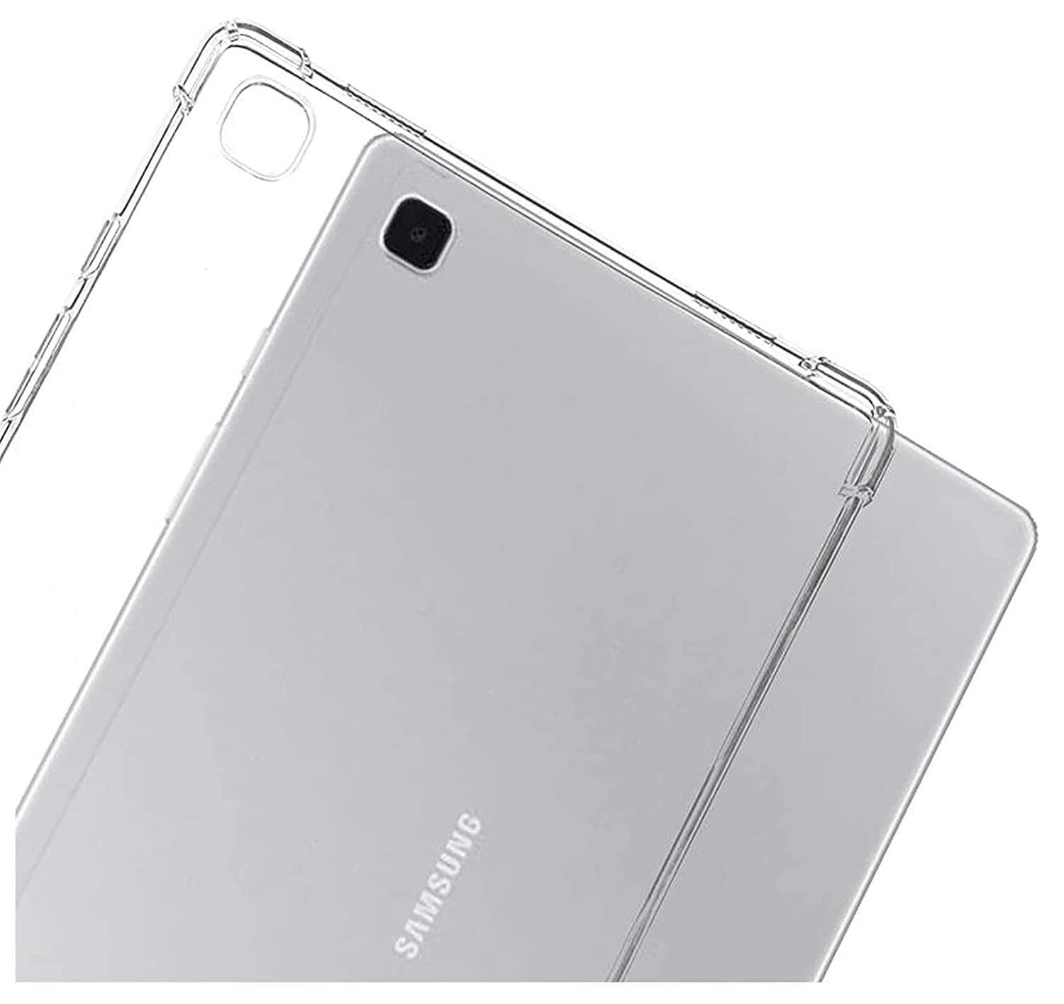 SwooK Silicone Soft TPU Transparent Back Cover Case for Samsung Galaxy Tab A7 lite 8.7 inch SM-T220/T225 2021 Released, Crystal Clear