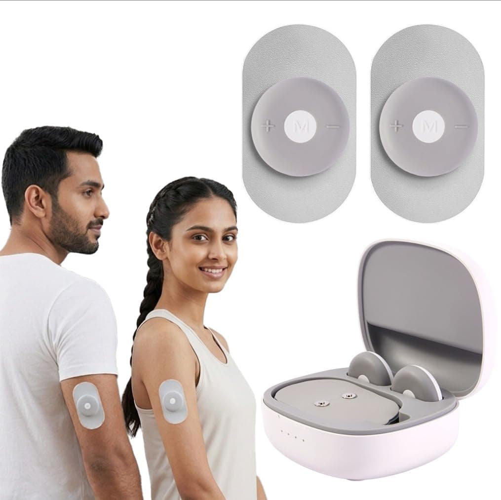 Companio Mini Pulse Wireless TENS & EMS for Pain Relief, Wearable Rechargeable Portable Physiotherapy Massager for Back, Neck, Shoulder, Legs & Knee Pain | Drug Free | 2 Hosts (Device)