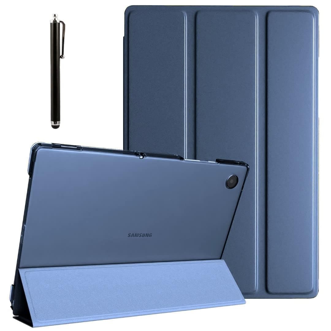 ProElite Cover for Samsung Galaxy Tab A11 8.7 inch/A9 8.7" Case Cover, Smart Flip Case Cover for Samsung Galaxy Tab A11/A9 8.7 inch Translucent Back with Stylus Pen, Dark Blue