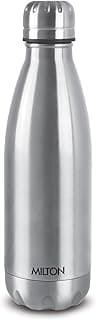 Milton Duo DLX 1000 Thermosteel 24 Hours Hot and Cold Water Bottle, 1 Litre, Silver
