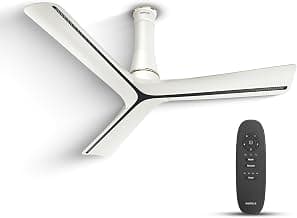 Havells Inveno LX 1200 mm BLDC Ceiling Fan|ABS Aerodyanamic Blades|Telescopic Canopy|Timer,Breeze,Sleep,MOP Modes|Reverse Feature|100% Copper Motor|Free Installation|2 Year Warranty(Matt Pearl White)