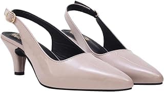 Shoetopia Women’s Heels – Elegant Pointed Toe Dress Pumps ||with Mid Stiletto Heel for Party Office & Formal Footwear