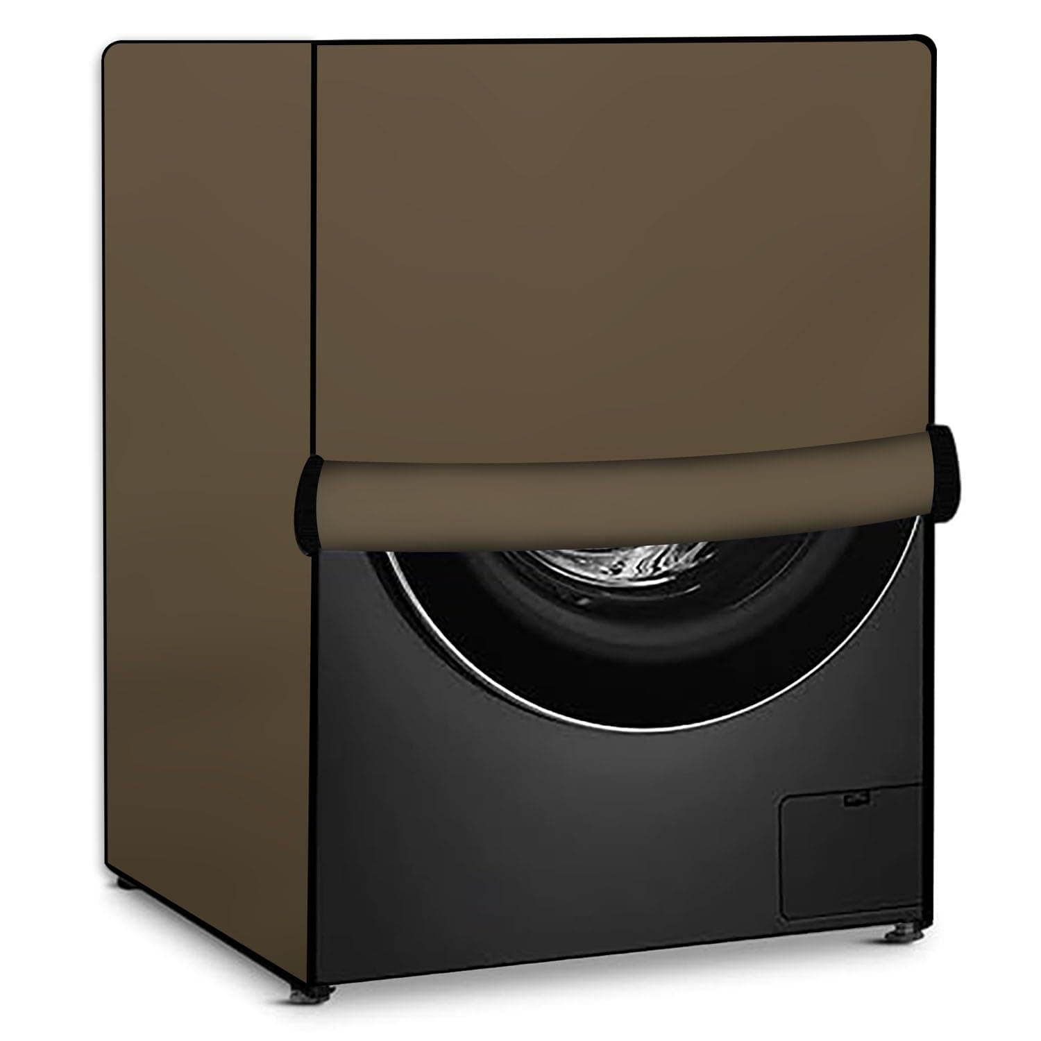 Stylista Washing Machine Cover Compatible for LG 9 kg Inverter Wi-Fi Fully-Automatic Front Load FHT1409SWS, STS-VCM Beige Color