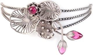 Shaya by Caratlane | 925 Silver| Oxidised Rise Above Judgements Bracelet | Gifts for Womens & Girls