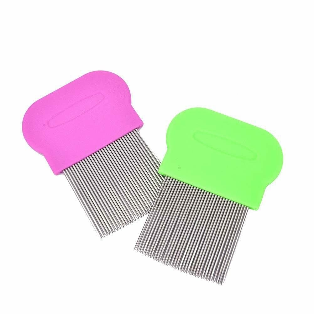 The DDS Store 2 pieces Flea Comb for Dog Cat Flea Removal Grooming Comb Stain Remover Combs Tools (Color May Vary)