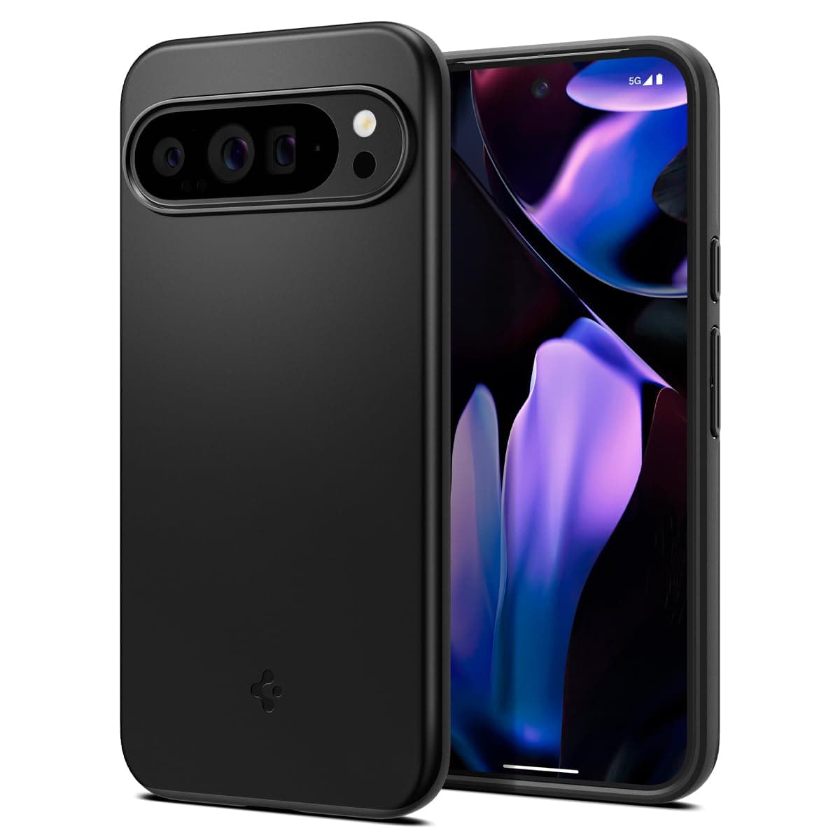 Spigen Thin Fit Back Cover Case for Pixel 9 Pro XL, Durable Protection, Slim Frame - Polycarbonate + TPU | Black