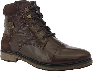 Allen Cooper Genuine Leather Crumbled Comfortable Boots For Men