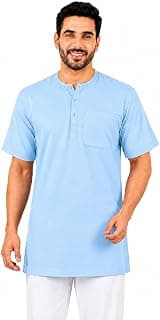 Men's Cotton Halfsleeve Short Kurta for Summer