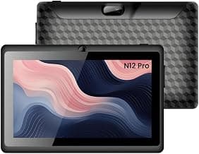 IKALL N12 Pro 7-Inch Android Tablet | 3GB RAM, 16GB Storage | HD Display | 2MP Rear Camera | 3000mAh Battery | WiFi Tablet | Smooth Performance & Portable Design (Black)