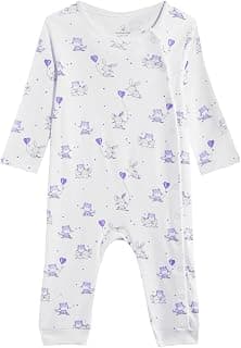 Mothercare Girls Autumn Charm Printed Full Sleeve All-In-One | Soft Baby Romper Sleepsuit for Infants & Toddlers