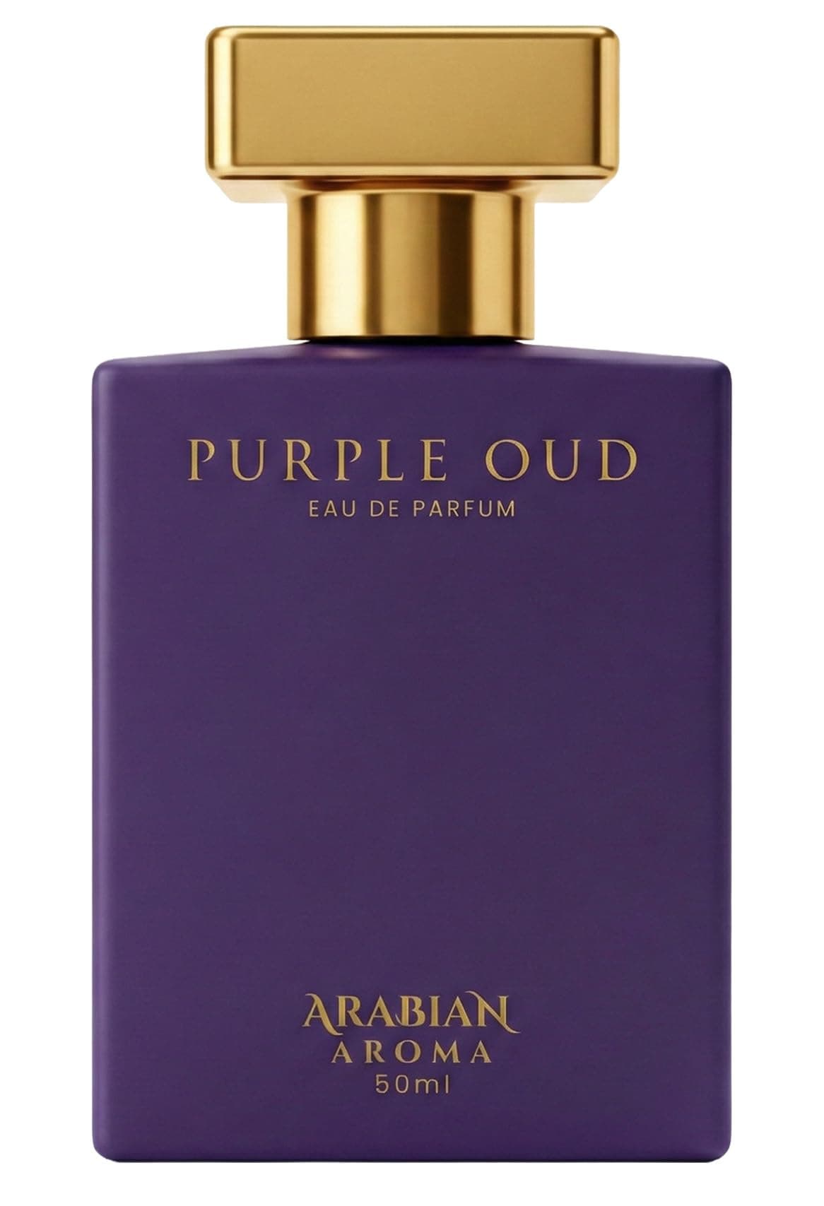 Arabian Aroma Purple Oud Eau de Parfum, Saffron & Pink Pepper Long Lasting Bold Luxury Perfume, 50ml