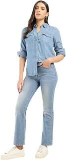 Levi's Women's High Rise 725 Slim Bootcut Fit Blue Jeans
