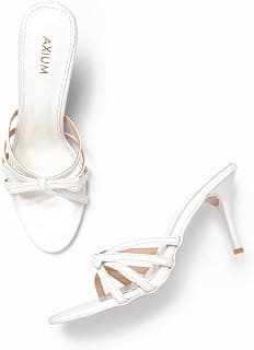 AXIUM Women's Strap Bow Pointed Toe Stilettos, 3.5inch (BLY249)