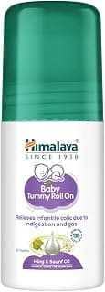 Himalaya Baby Tummy Roll On (40ml) with 5 Natural Oils including Hing, Saunf, Cardamom | Eases Tummy Discomfort & Indigestion | Pediatrician Tested | Clinically Tested
