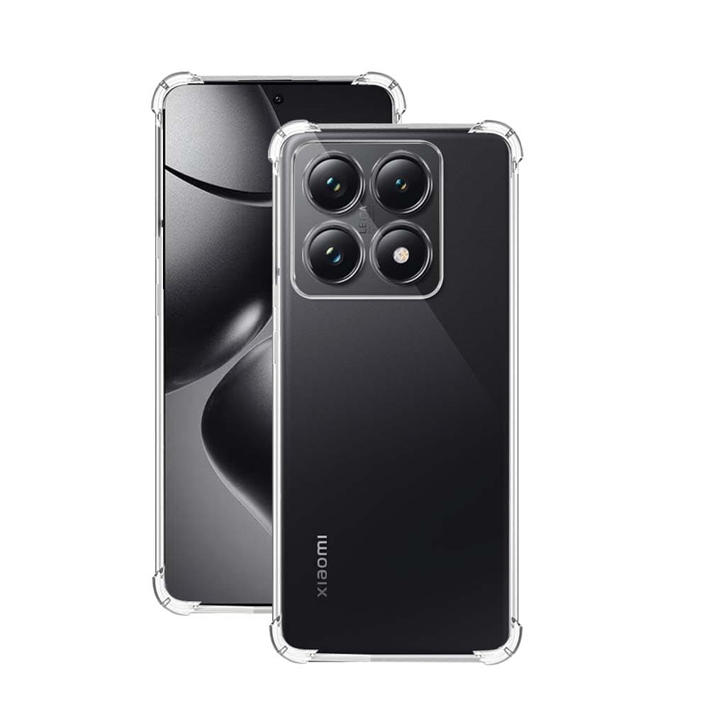 7SEVEN® Back Cover for Xiaomi 14T Pro Transparent Mobile Back Case Shock Proof Design Camera Edges Protection Crystal Clear Phone Case Silicon Soft TPU and Flexible Bumper Phone Cover