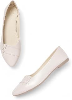 Marc Loire Women's Slip-On Flat Ballerina Shoes for Casual Wear, Party and Formal Occasions