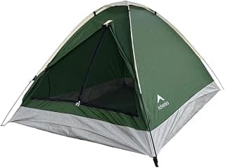 2 Person Camping Tent | Dome Tent | Water Resistant | UV Protection | Wind Ready | Portable | ET1102 | Green