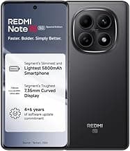 Redmi Note 15 SE 5G Smartphone, Carbon Black, 8GB RAM, 128GB Storage, 5800mAh Battery, IP66 Military Grade