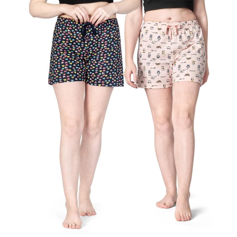ARIEL Women's Regular Shorts (Set of 2)
