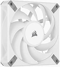 Corsair AF120 Elite, High-Performance 120mm PWM Fluid Dynamic Bearing Fan with AirGuide Technology (Low-Noise, Zero RPM Mode Support) Single Pack - White