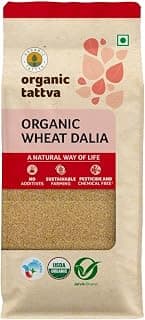 ORGANIC TATTVA Wheat Daliya 500g – Broken Wheat | Naturally Processed Wheat Rava | Pure & Organic | Ideal for Healthy Meals | Hygienically Packed
